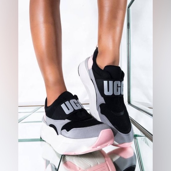 UGG Shoes - UGG LA FLEX SNEAKER BLACK PINK SILVER